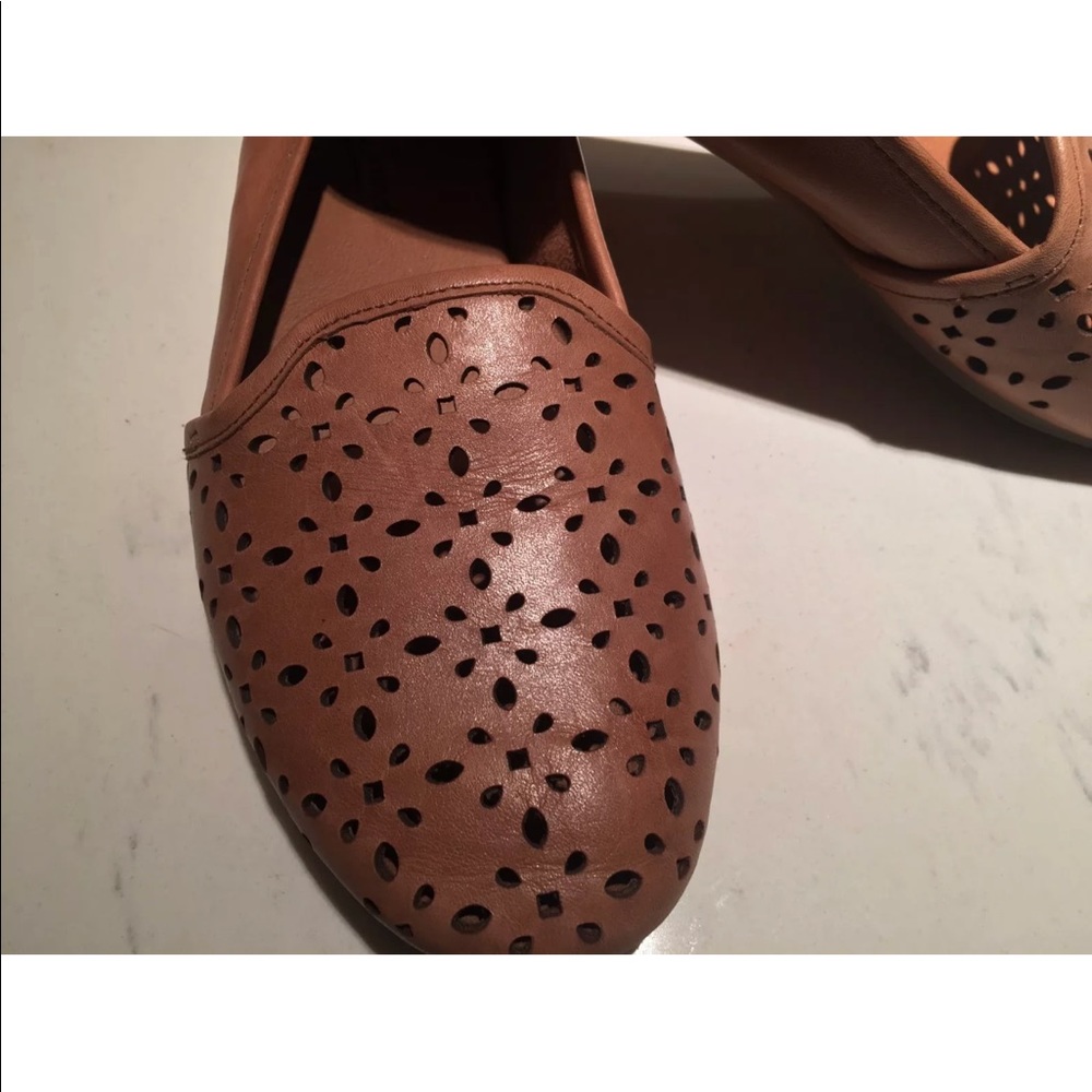 Lucky Brand pinhole leather ballet flats loafers - Picture 3 of 7
